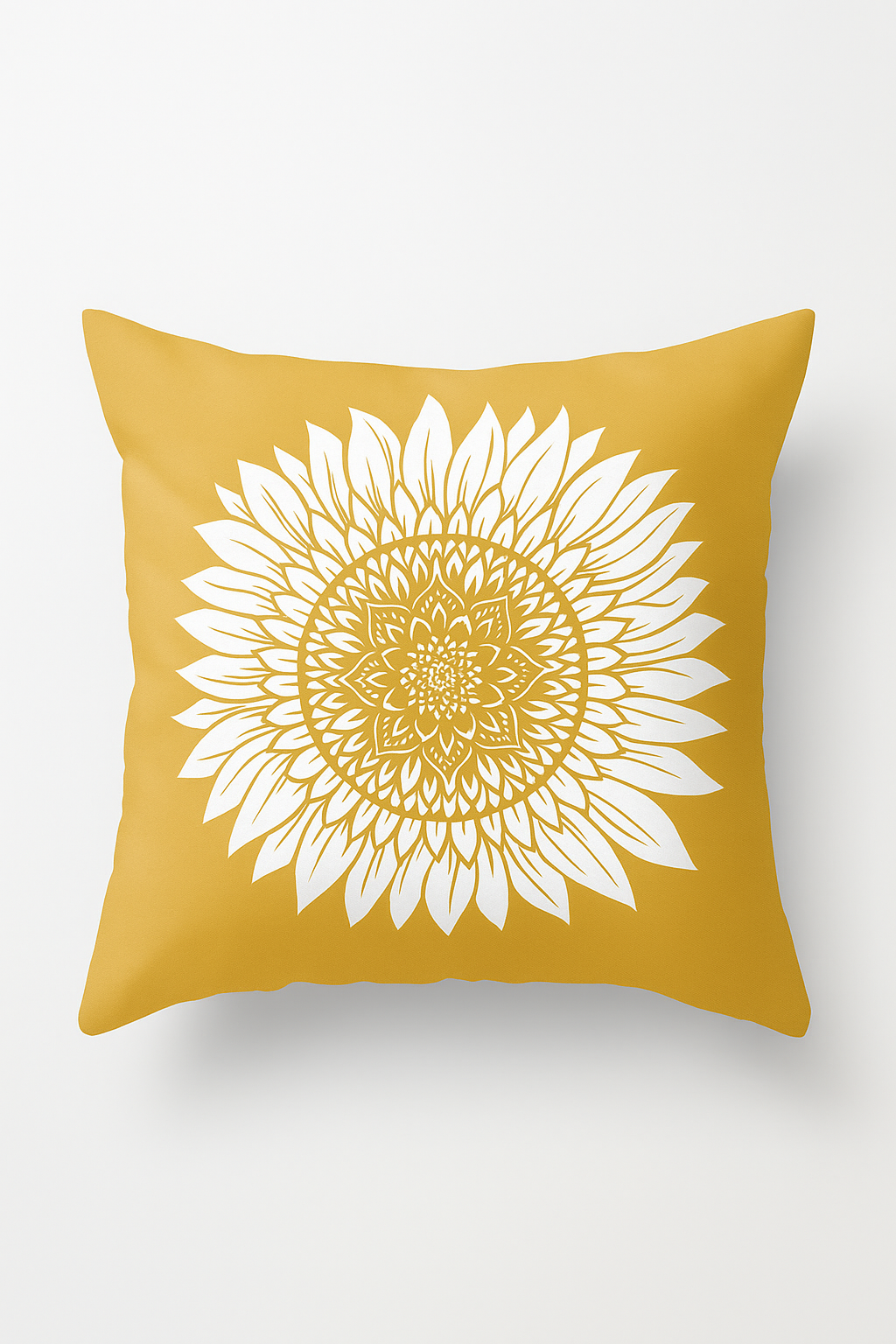 Sunflower throw pillow cover for summer and warm decor