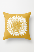 Sunflower throw pillow cover for summer and warm decor
