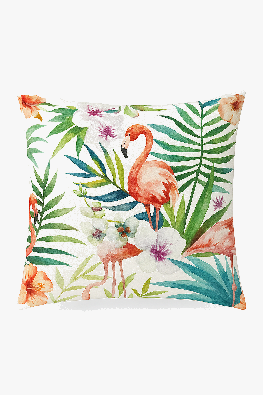 Tropical Parrot Throw Pillow Cover, Chic Exotic Accent