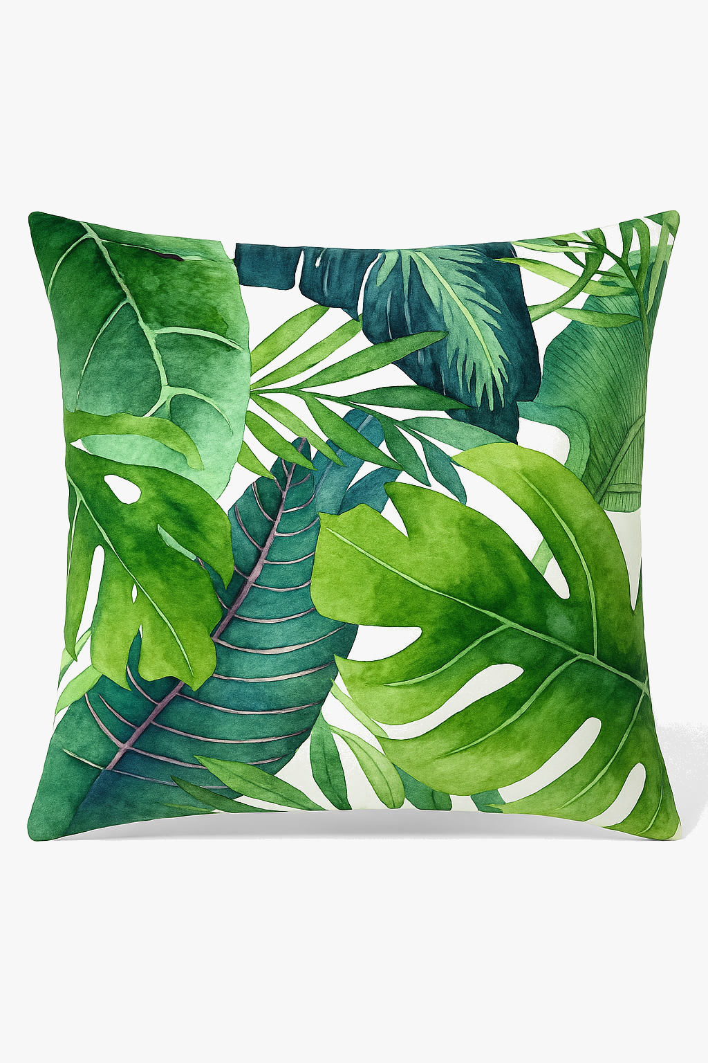 Elegant Tropical Throw Pillow Cover for Modern Sofa