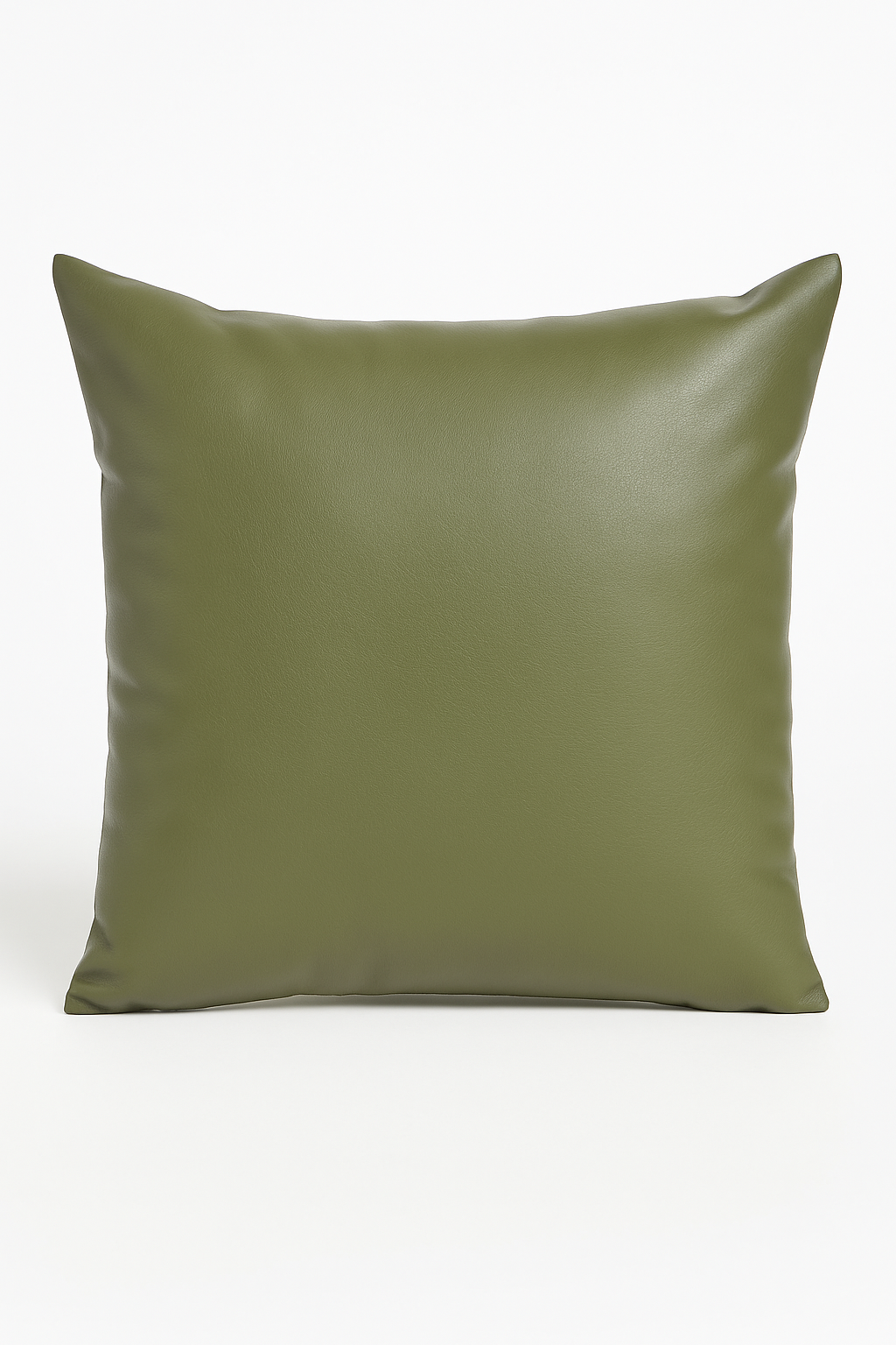 Solid Leather-Look Throw Pillow Cover for a Neat Interior