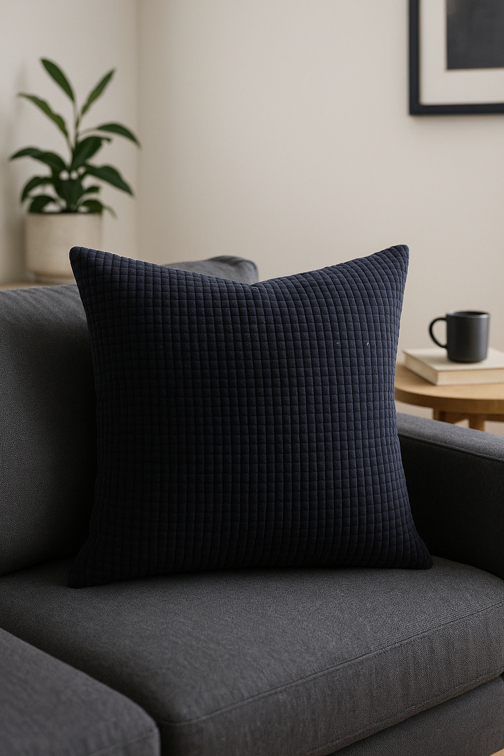 Decorative ribbed velvet throw pillow cover 40 to 70 cm - view 2