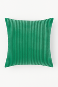 Refined Striped Ribbed Velvet Throw Pillow Cover, Design 2