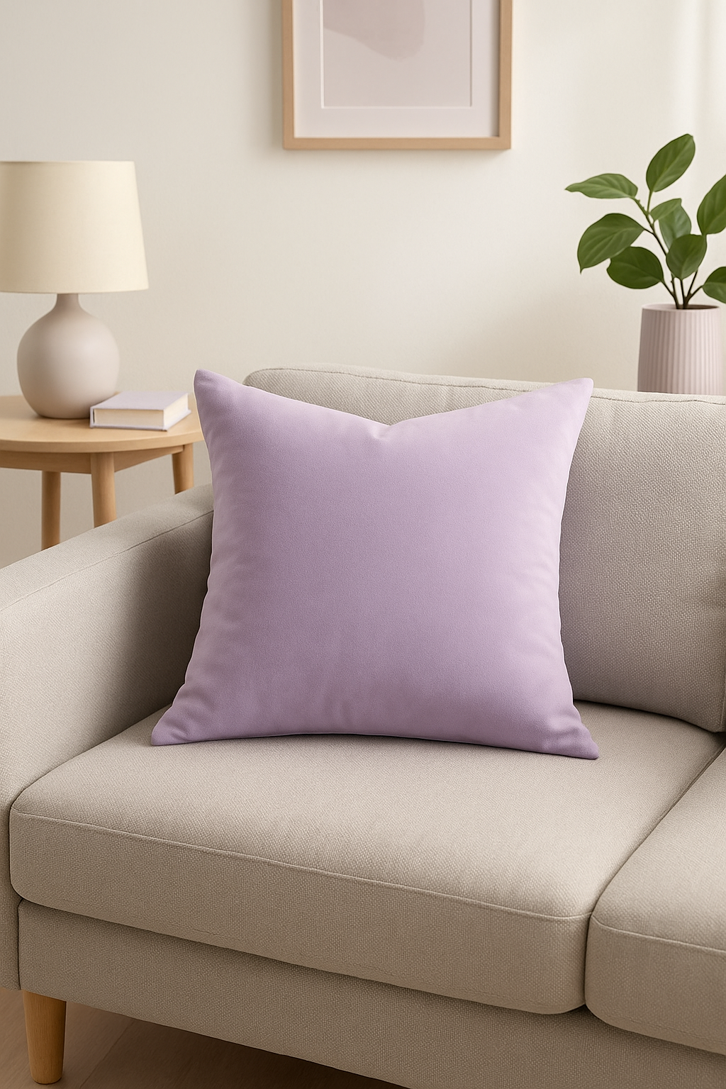 Customizable velvet throw pillow cover in 25 colors - view 2
