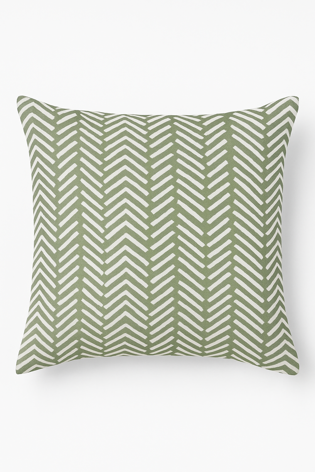 Green Geometric Throw Pillow Cover with Contemporary Graphics