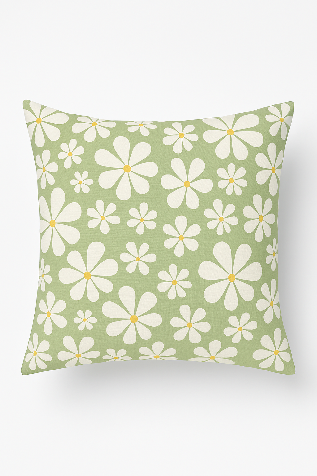 Green Abstract Geometric Throw Pillow Cover for Sofa