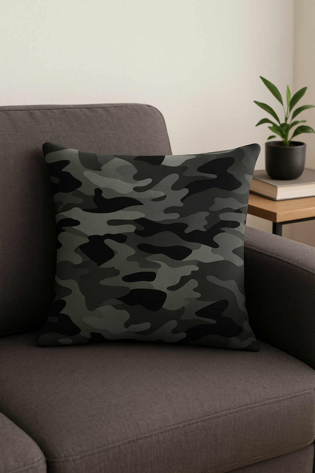 Military cushion covers with decorative geometric pattern - view 2