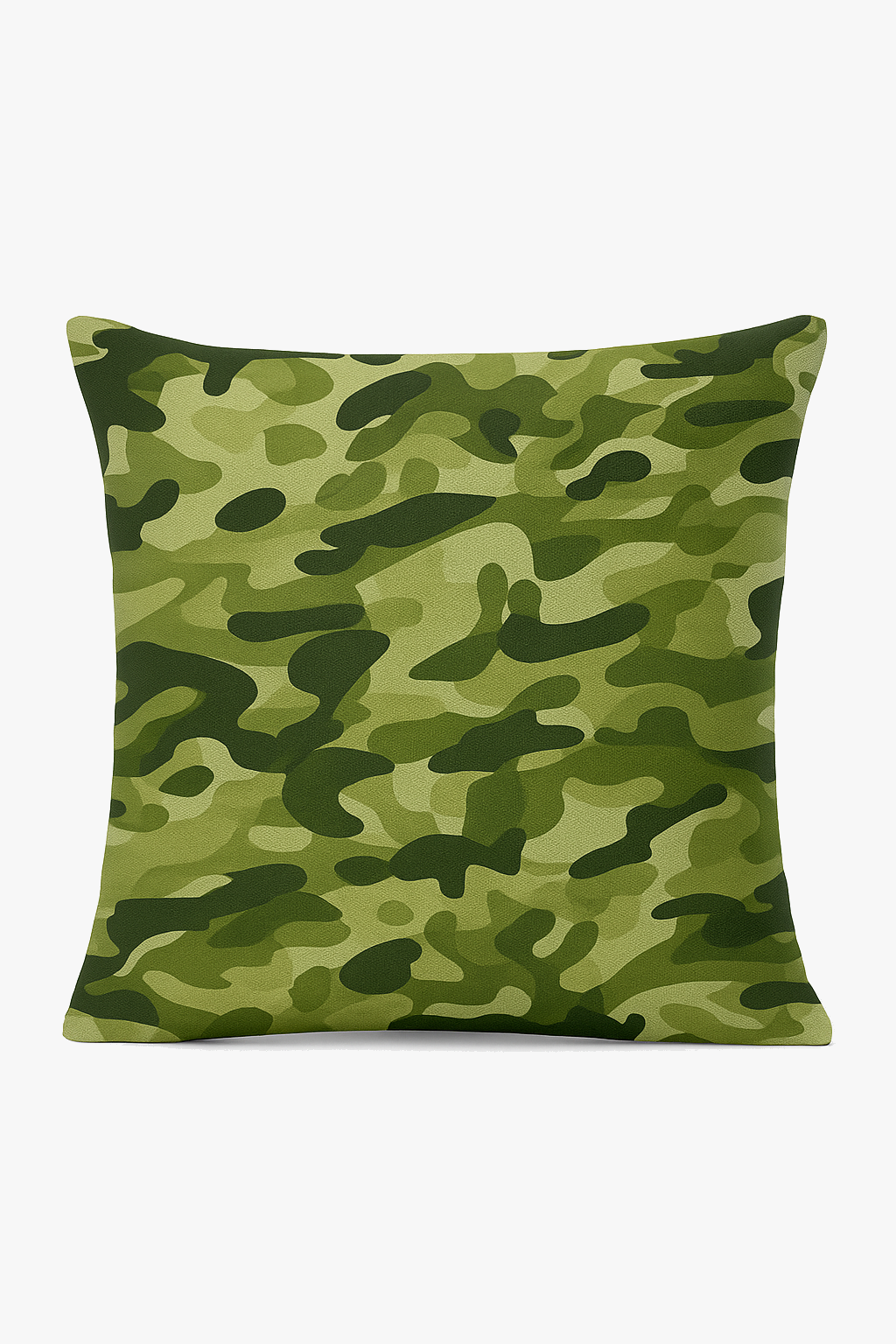 Military Camouflage Cushion Covers with Geometric Motifs