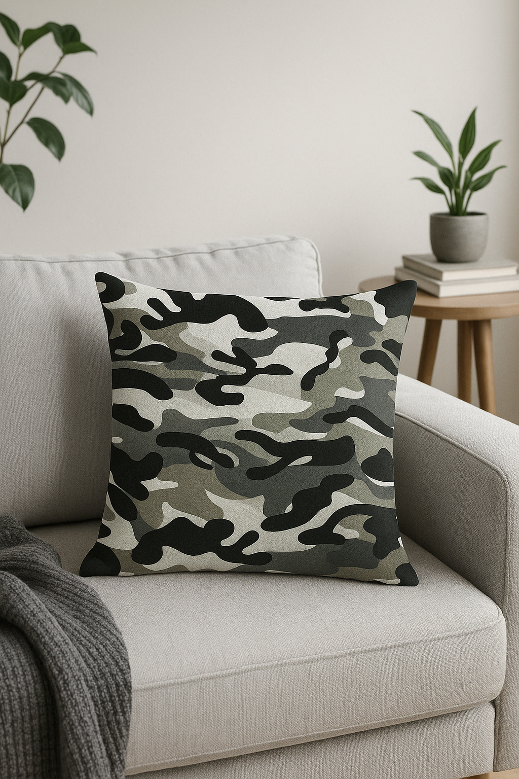 Versatile Camouflage Geometric Cushion Cover - view 2