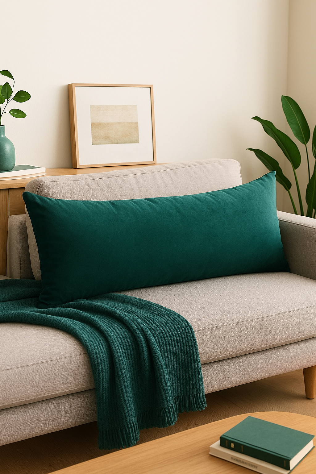 Cushion covers in velvet and large size 50 x 100 cm 50 x 152 cm - view 2