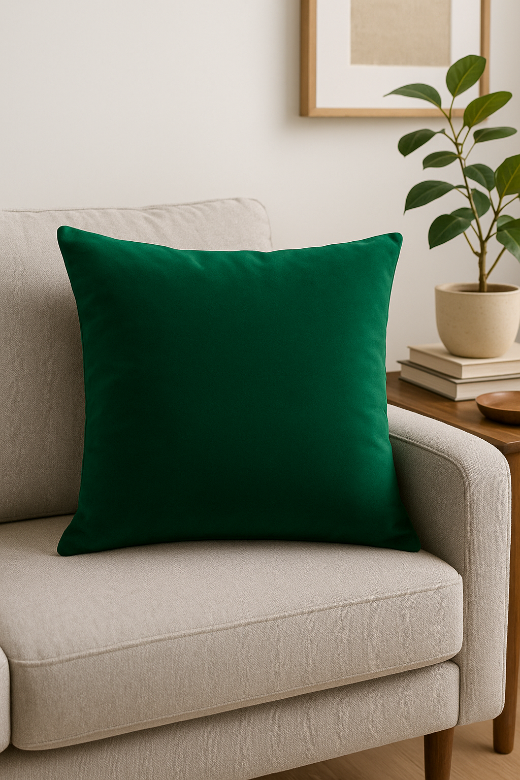 Cushion covers in plain velvet for decoration 45 50 60 cm - view 2
