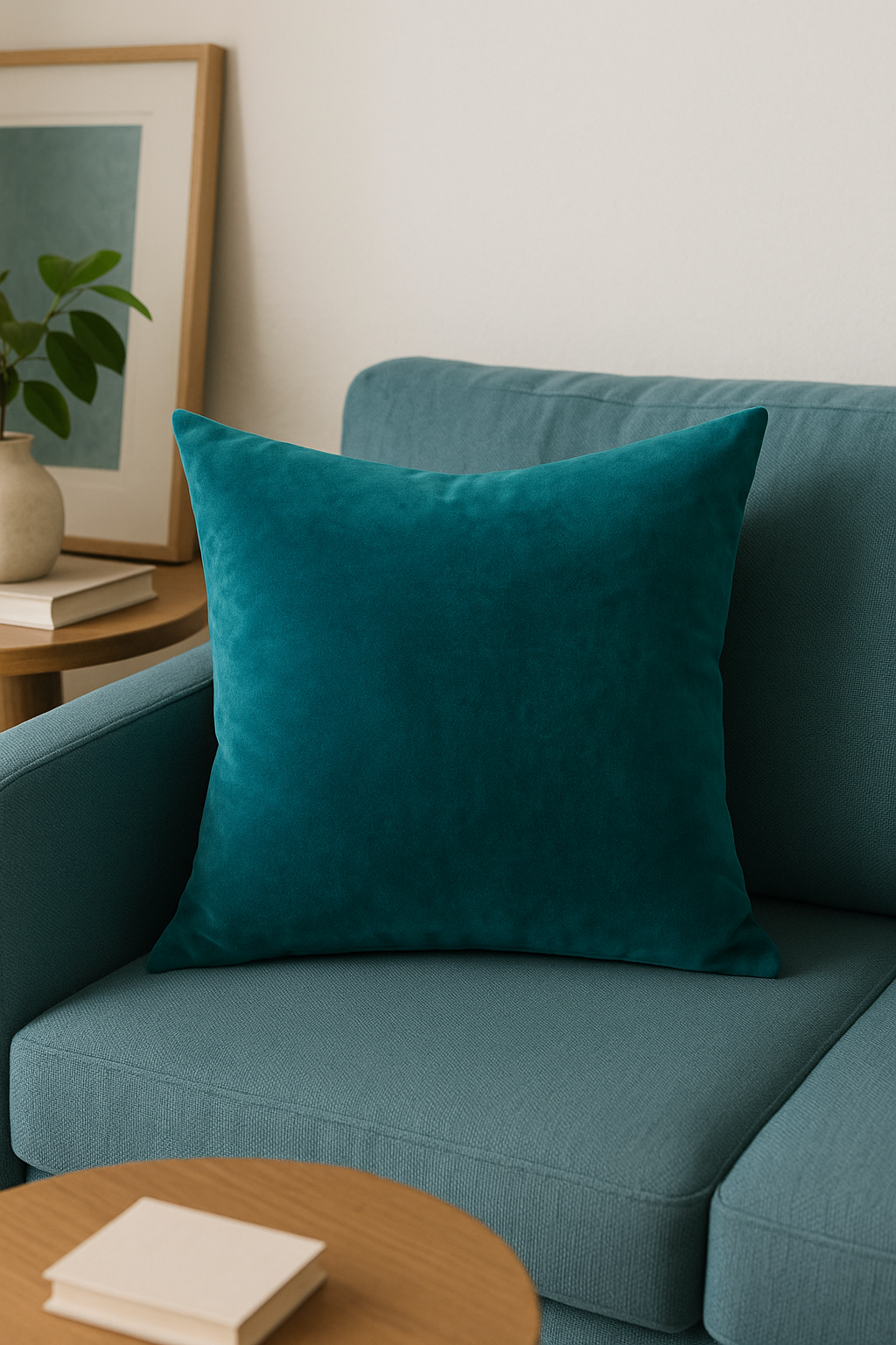 Stylish Plain Velvet Cushion Covers for Elegant Decor, Style One - view 2