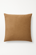 Camel Velvet Cushion Cover with Plush Finish