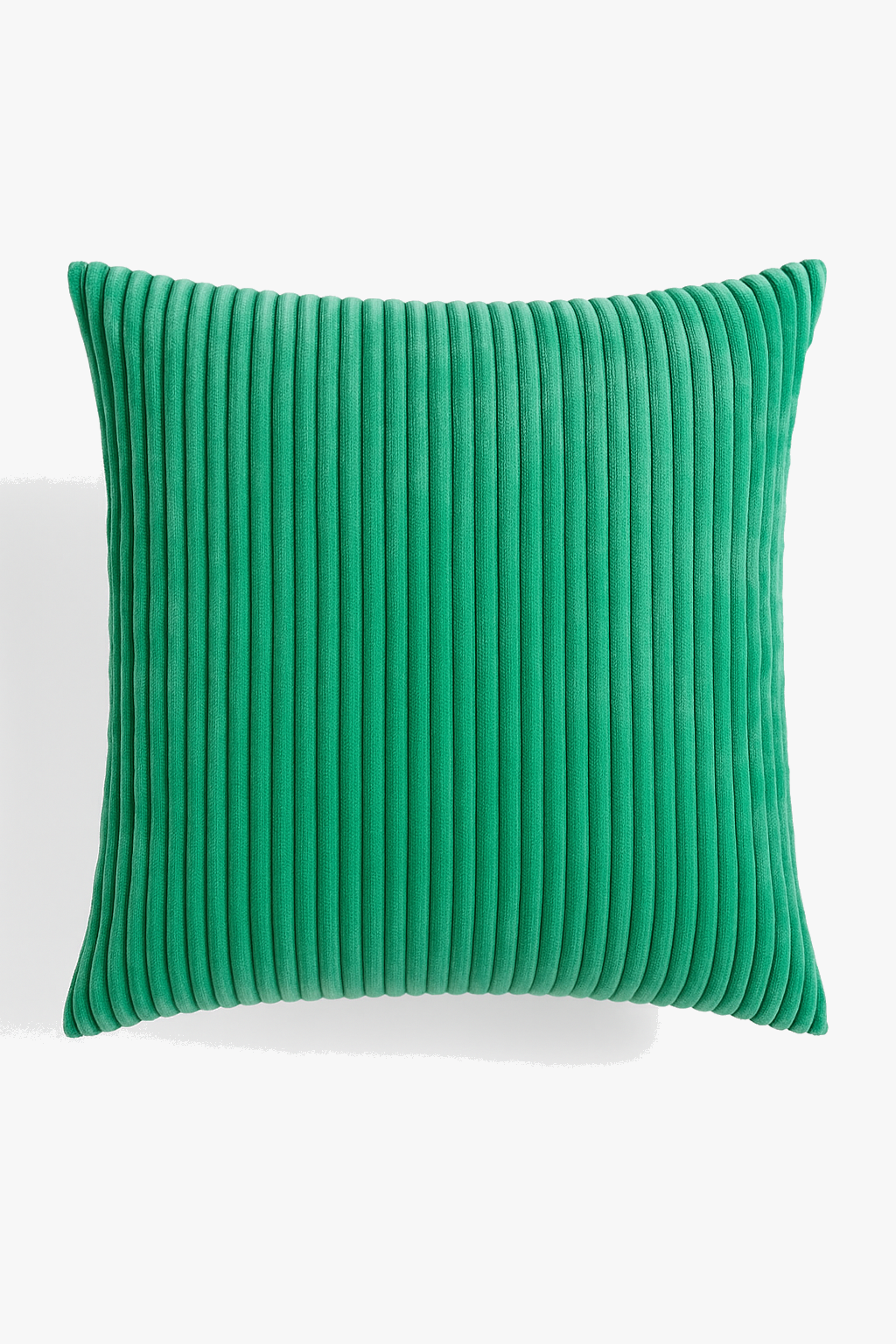 Striped Ribbed Velvet Cushion Cover in Emerald Green, 30-50x70 cm