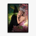 Print on canvas wiked poster elphaba fan of glinda interior decoration