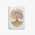 Printing canvas tree of Nordic life and Buddha spiritual wall art