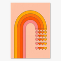 Retro Sunset Bohemian Art Print, Captivating Vibrant Patterns