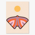 Prints retro sunset flowers butterfly wall decor boho