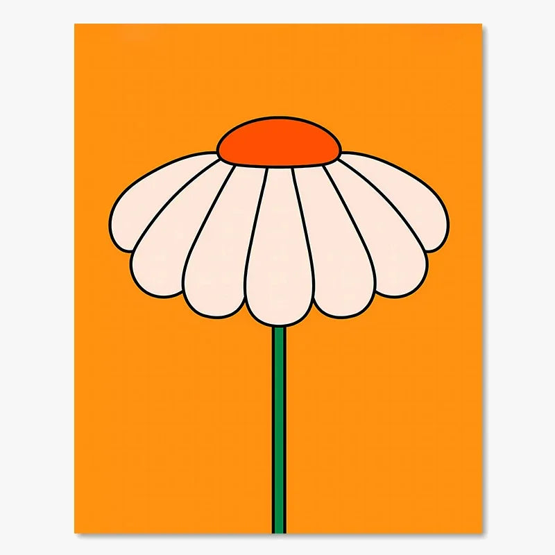 Prints of retro art with stripes for bohemian decoration