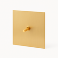 Luxe Single 1-Way Switch Brushed Gold Steel