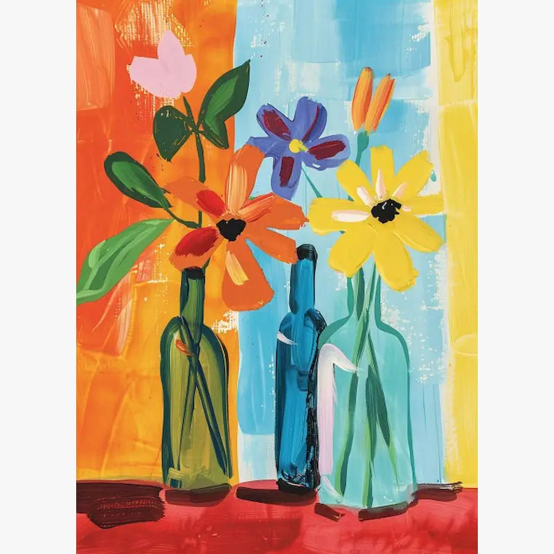 Airy Romantic Vase Paint by Numbers Kit for Home Decor