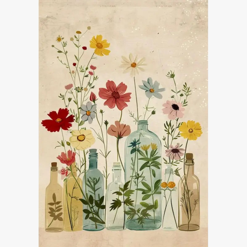 Elegant Romantic Vase Paint by Numbers Kit