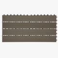 30x60 cm Composite Interlocking Deck Tiles in Coffee Brown