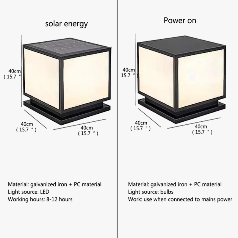 Modern Vintage Waterproof Outdoor Floor Lamp - view 7