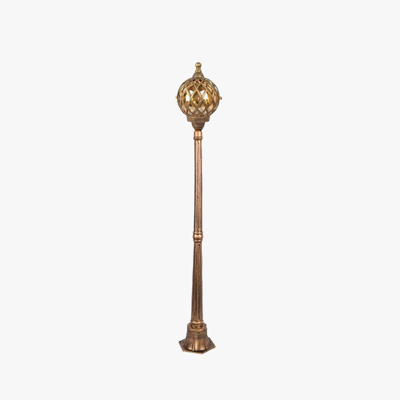 Unique head garden floor lamp in decorative led