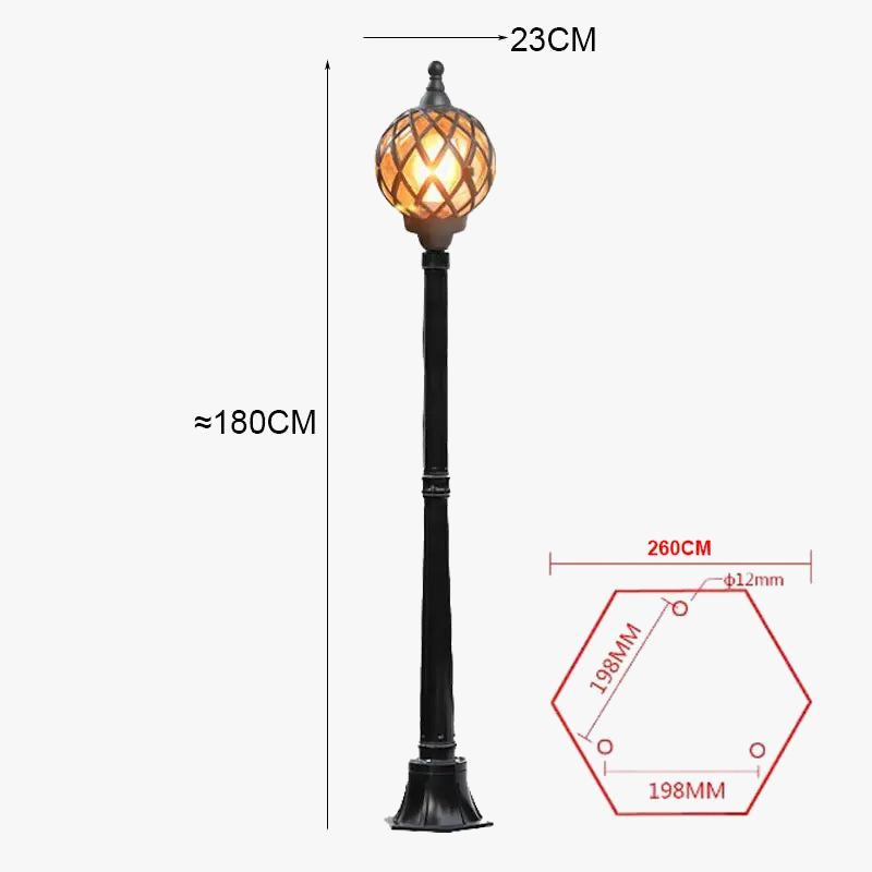 Unique head garden floor lamp in decorative led - view 8
