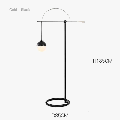 Creative fishing floor light for interior - view 7