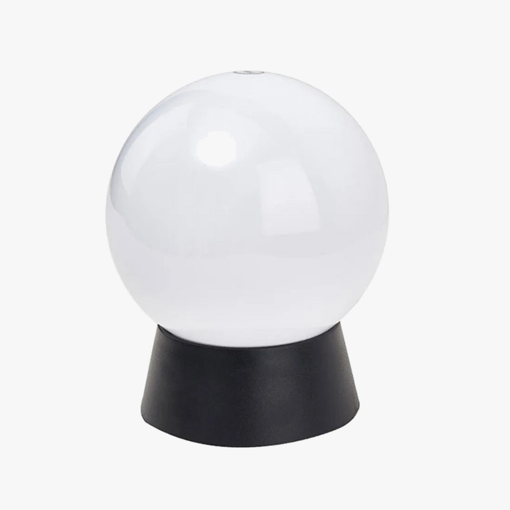 Acrylic Outdoor Globe Pedestal Lamp with Warm Glow - view 2