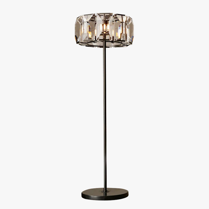 Vintage Crystal Dimmable LED Floor Lamp with Warm Ambient Light - view 2