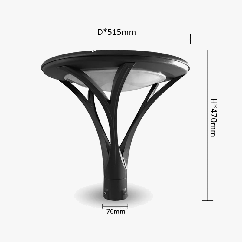 Modern floor lamp with led lighting for garden - view 5