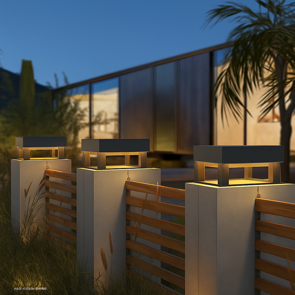 Modern stainless steel floor lamp for outdoor garden decorative lighting - view 3