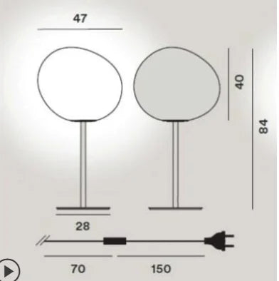 Modern glass floor lamp design foscarini decorative led lamp - view 7