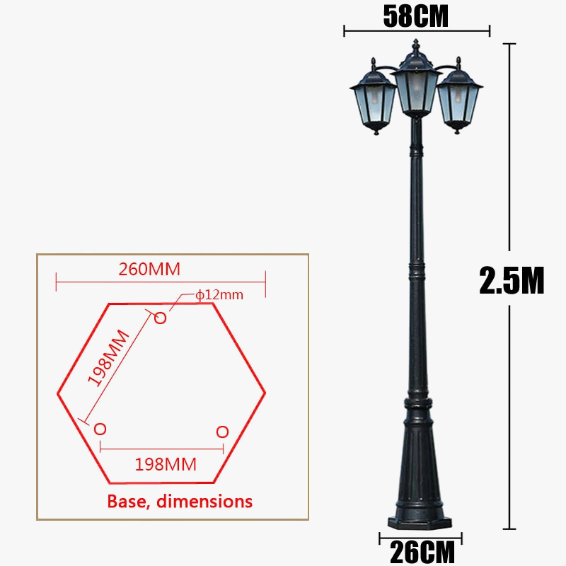 Heavy aluminium floor lamp for outdoor garden lighting - view 5