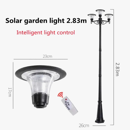 Led solar floor lamp for garden and outdoor aisles - view 9