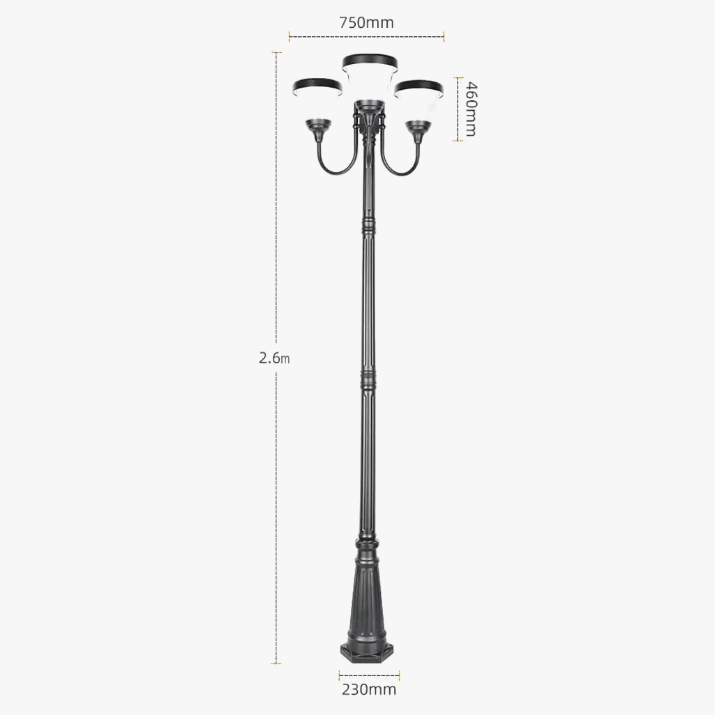 Modern floor lamps for garden exterior lighting waterproof decorative