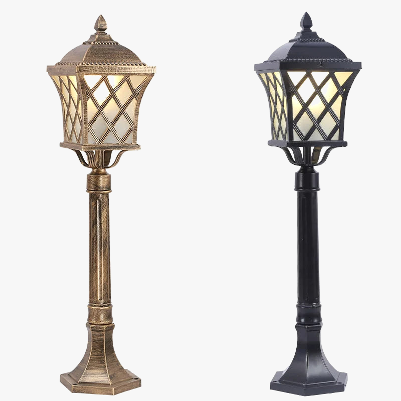Waterproof outdoor column lamp for garden and walkway - view 2