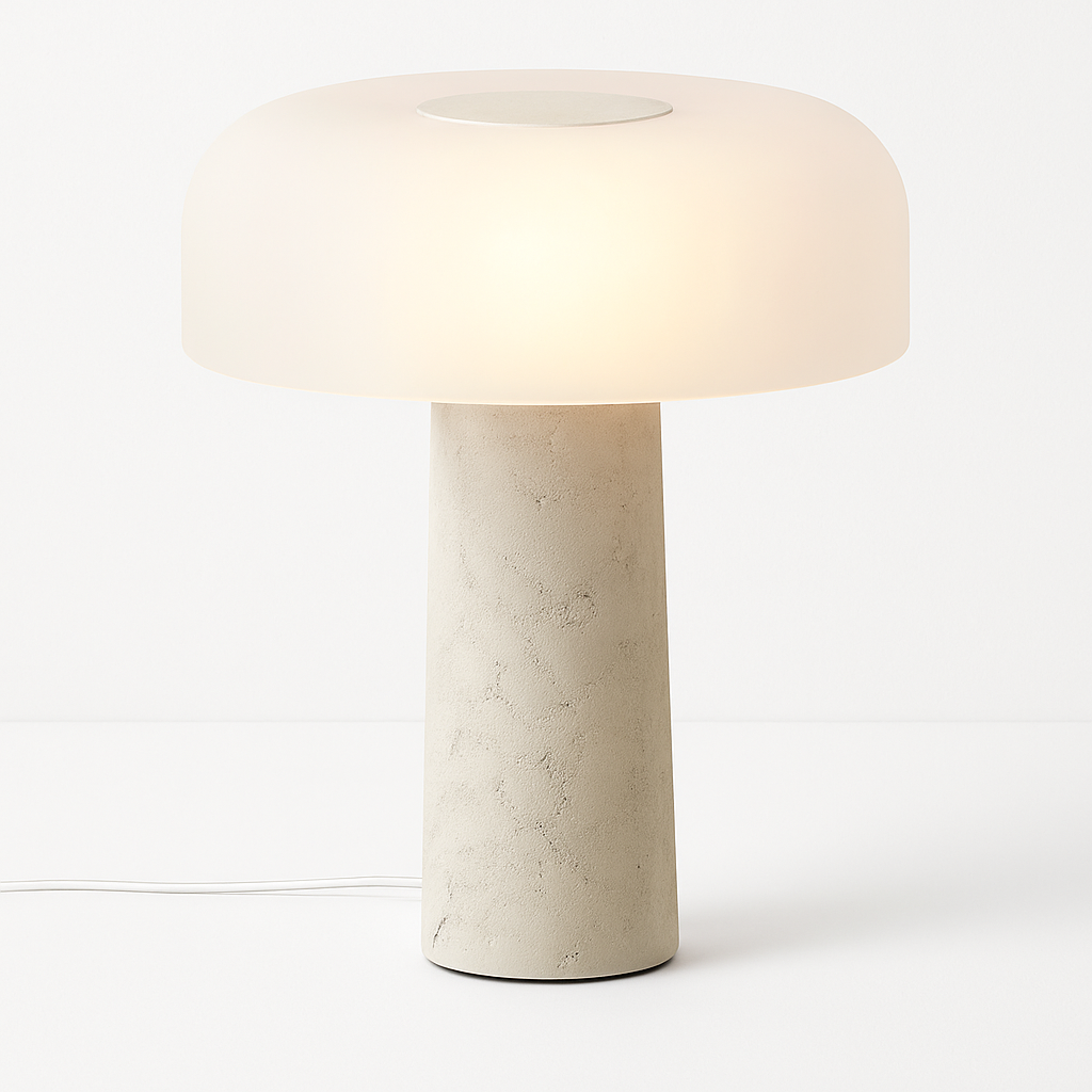 Design desk lamp in marble style modern mushroom - view 2