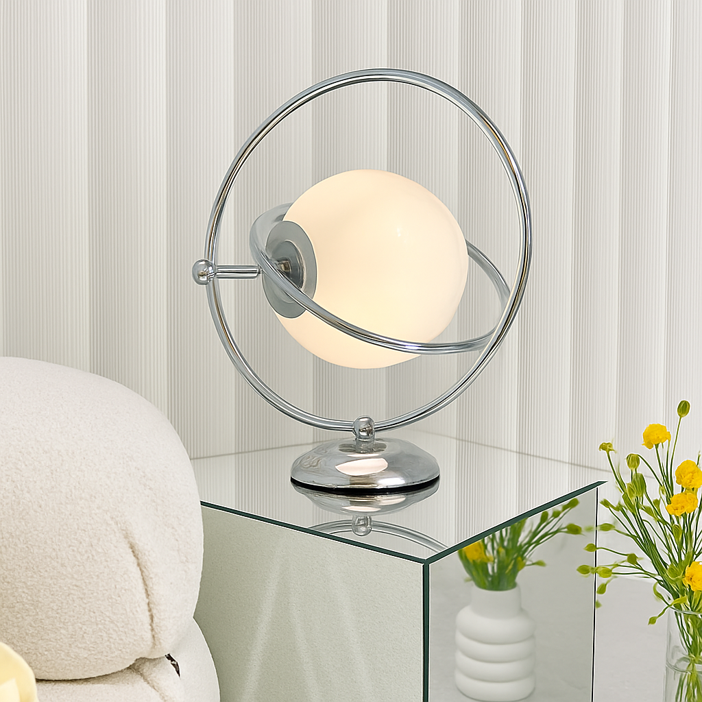 Italian design office lamp in rotary glass - view 2