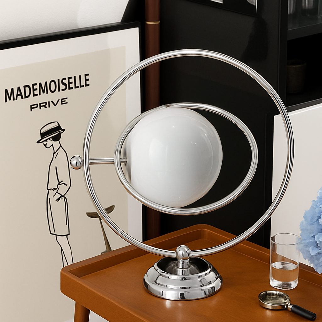 Italian design office lamp in rotary glass - view 3