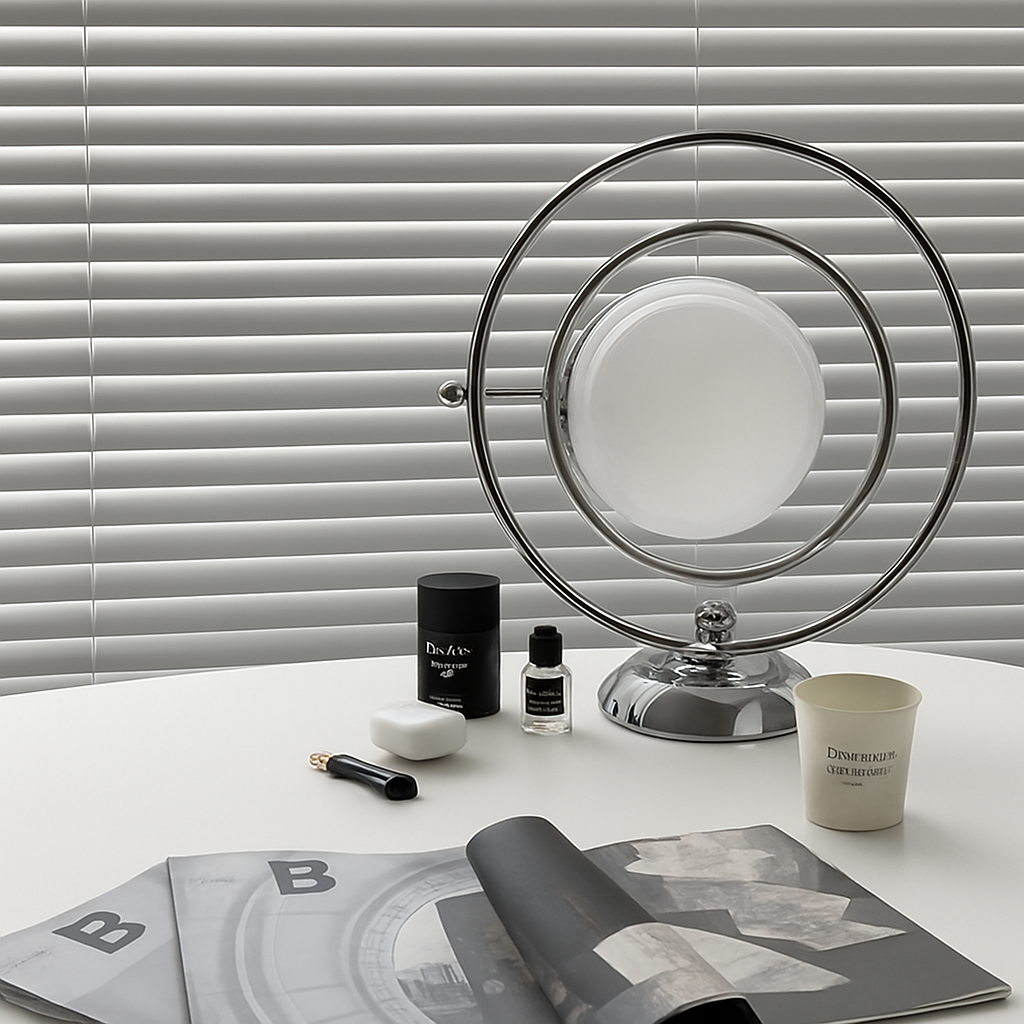 Italian design office lamp in rotary glass - view 4