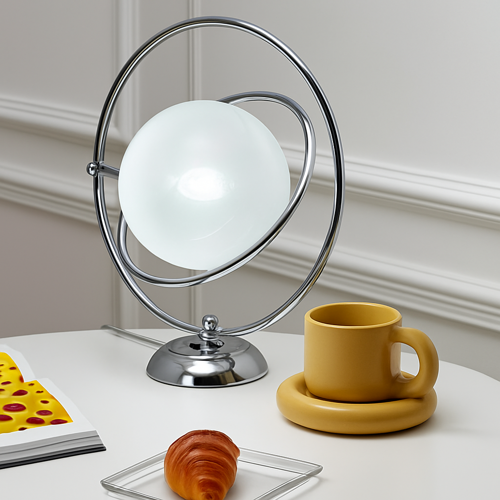 Italian design office lamp in rotary glass - view 6