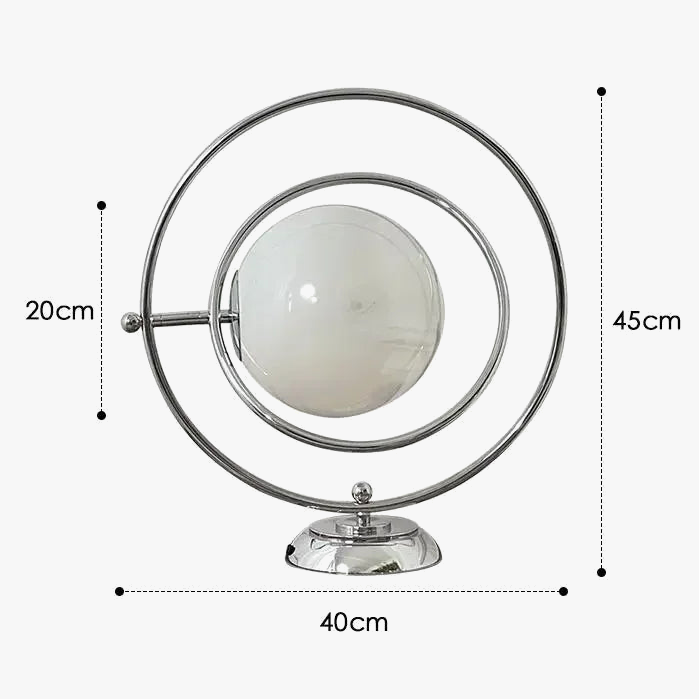 Rotary glass desk lamp Italian design 2024 - view 7