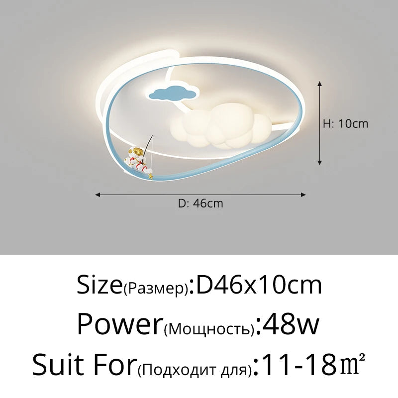 Modern child bedroom lamp with creative star protection - view 7