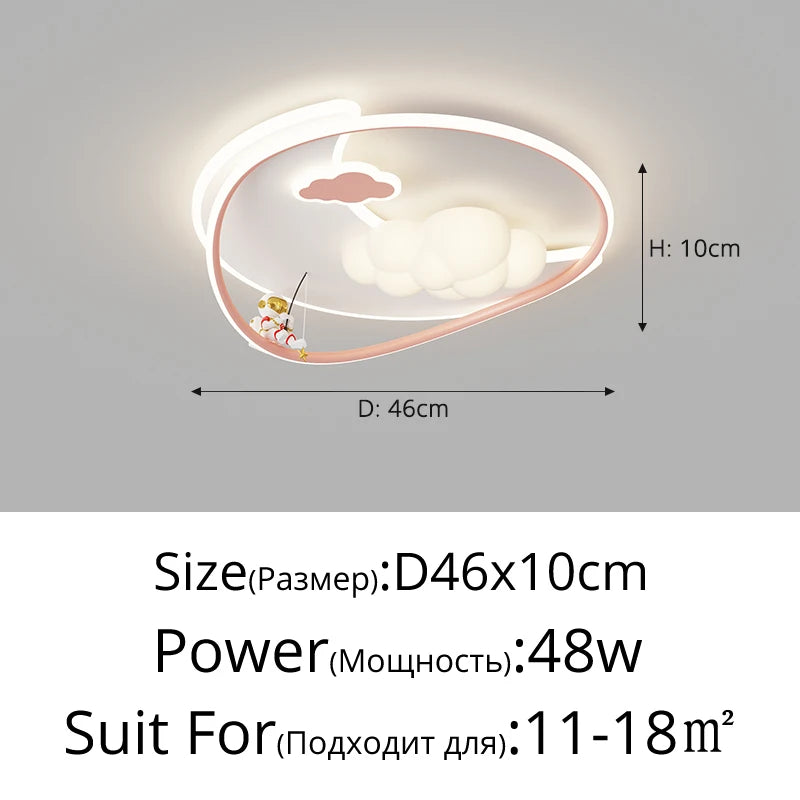 Modern child bedroom lamp with creative star protection - view 8