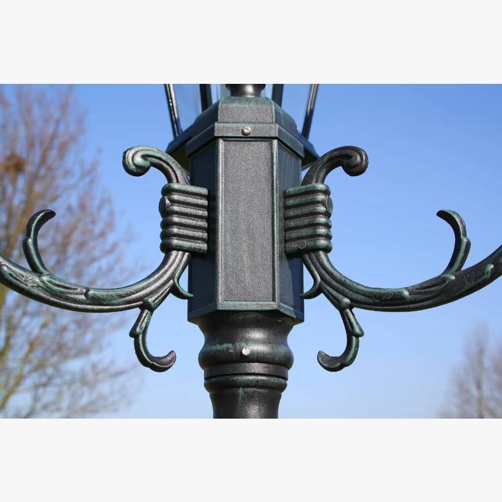 Two-armed garden lamp in aluminum for outdoors - view 4