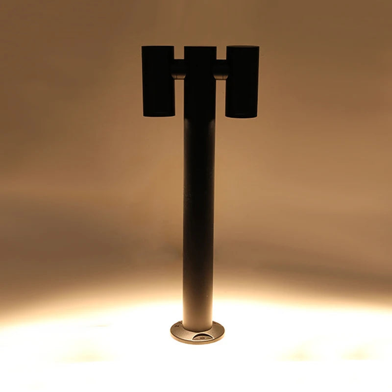 Garden lamp double rotating head creative outdoor lighting